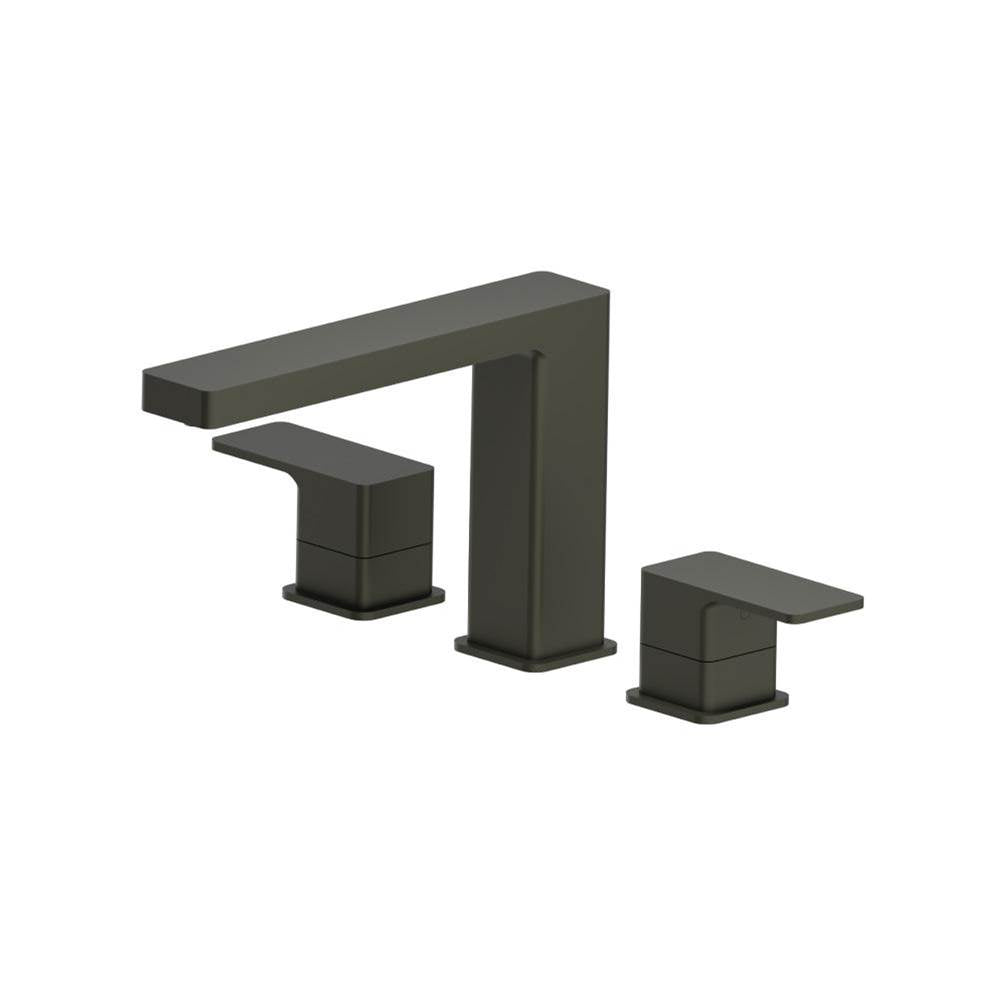 Isenberg By Flusso - 3 Hole Deck Mount Roman Tub Faucet - Gun Metal Grey