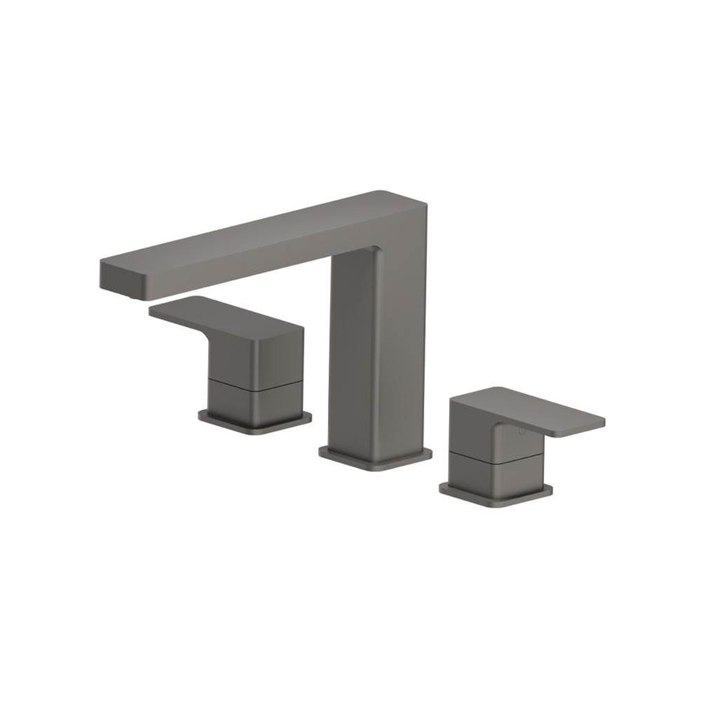 Isenberg By Flusso - 3 Hole Deck Mount Roman Tub Faucet - Steel Grey