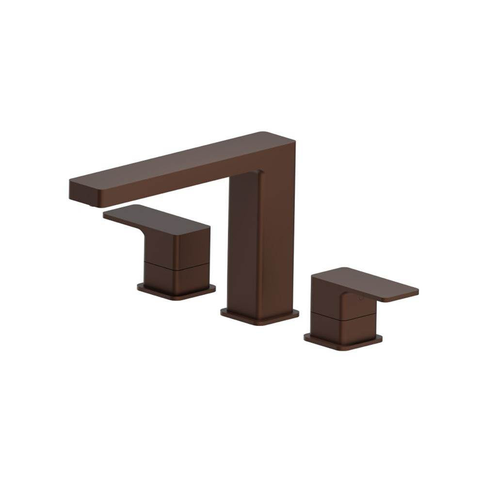 Isenberg By Flusso - 3 Hole Deck Mount Roman Tub Faucet - Vortex Brown