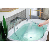 Wall Mount Tub Filler With Hand Shower