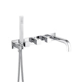 Isenberg By Flusso - Trim For Wall Mount Tub Filler With Hand Shower - Chrome