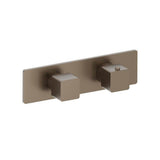 Isenberg By Flusso - 3/4'' Horizontal Thermostatic Shower Valve % Trim - 1 Ouptut - Dark Tan