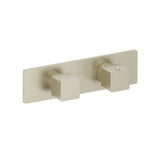 Isenberg By Flusso - 3/4'' Horizontal Thermostatic Shower Valve % Trim - 1 Ouptut - Light Tan