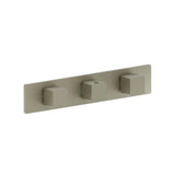 Isenberg By Flusso - 3/4'' Horizontal Thermostatic Valve with 2 Volume Controls &  Trim - Light Verde