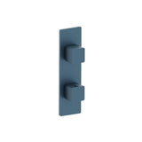 Isenberg By Flusso - 3/4'' Horizontal Thermostatic Shower Valve & Trim - 1- Output - Blue Platinum