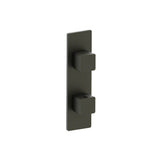 Isenberg By Flusso - 3/4'' Horizontal Thermostatic Shower Valve & Trim - 1- Output - Gun Metal Grey