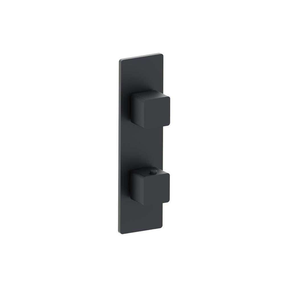 Isenberg By Flusso - 3/4'' Horizontal Thermostatic Shower Valve & Trim - 1- Output - Rock Grey