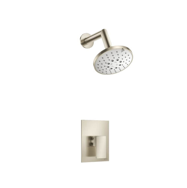 Isenberg By Flusso - Single Output Shower Set With ABS Shower Head & Arm - Brushed Nickel PVD