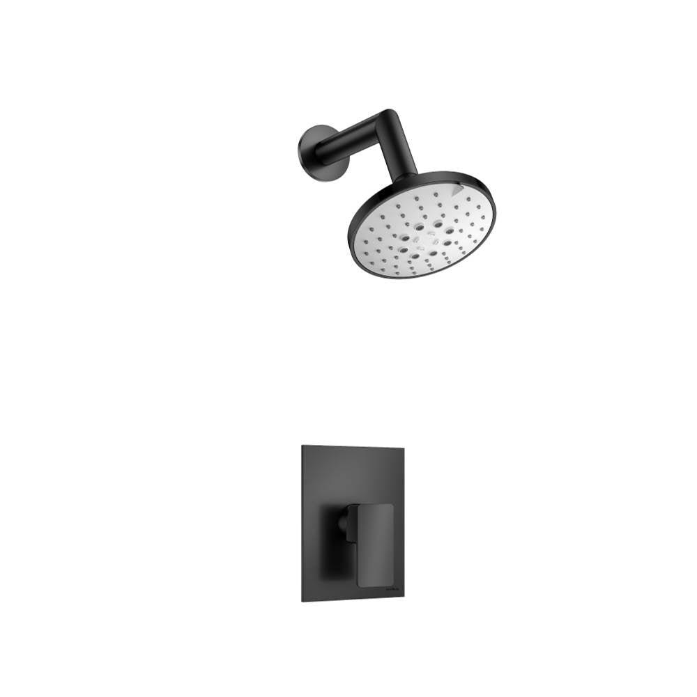 Isenberg By Flusso - Single Output Shower Set With ABS Shower Head & Arm - Matte Black