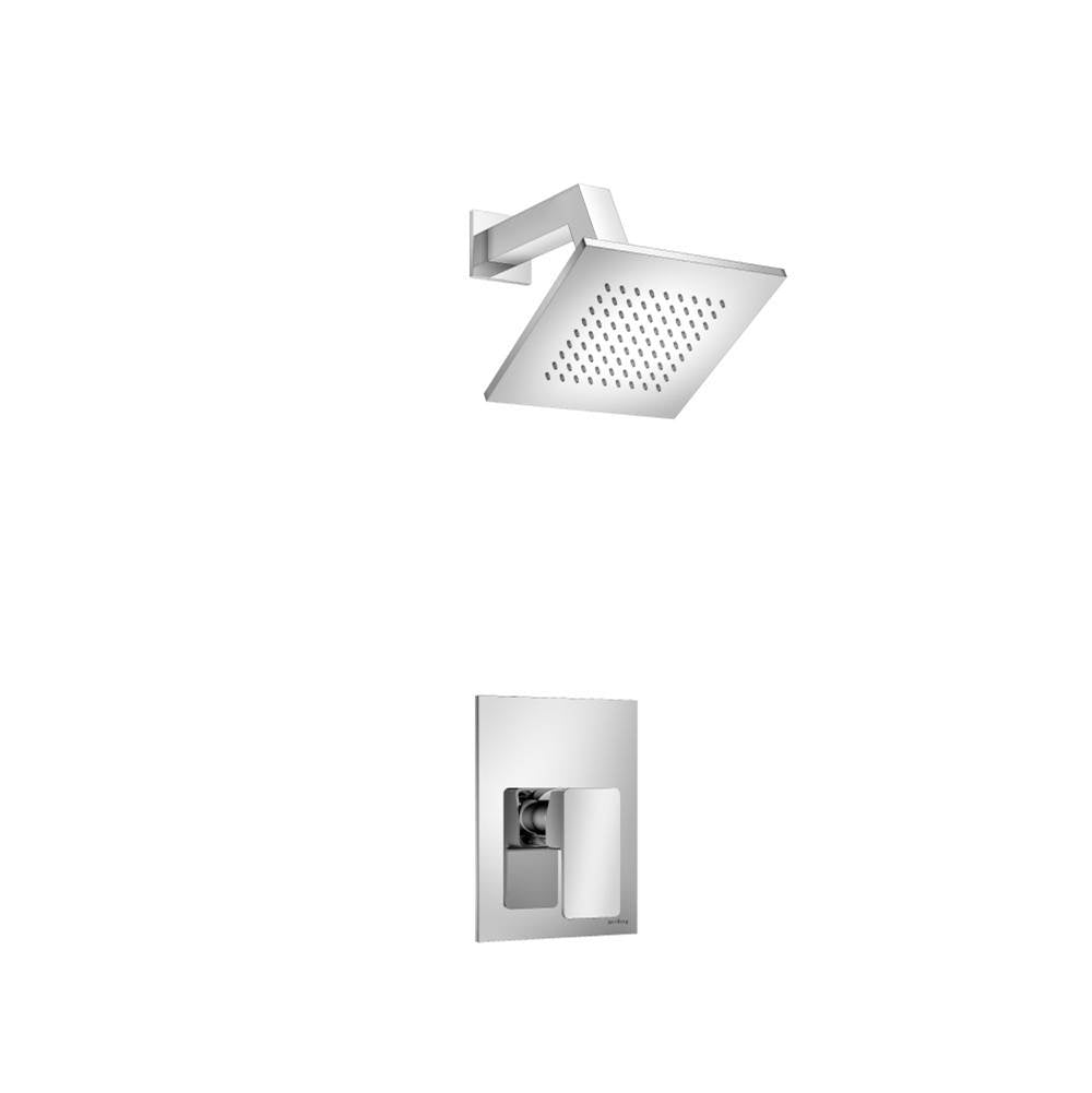 Isenberg By Flusso - Single Output Shower Set With Brass Shower Head & Arm - Satin Brass PVD