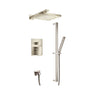 Isenberg By Flusso - Two Output Shower Set With Shower Head, Hand Held And Slide Bar - Brushed Nickel PVD