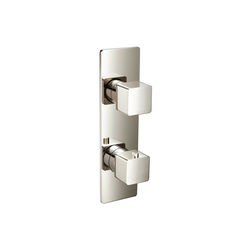 Isenberg By Flusso - 3/4'' Thermostatic Shower Valve & Trim  - 2-Output - Polished Nickel PVD