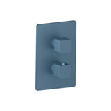 Isenberg By Flusso - 3/4'' Thermostatic Shower Valve & Trim - 1 Output - Blue Platinum
