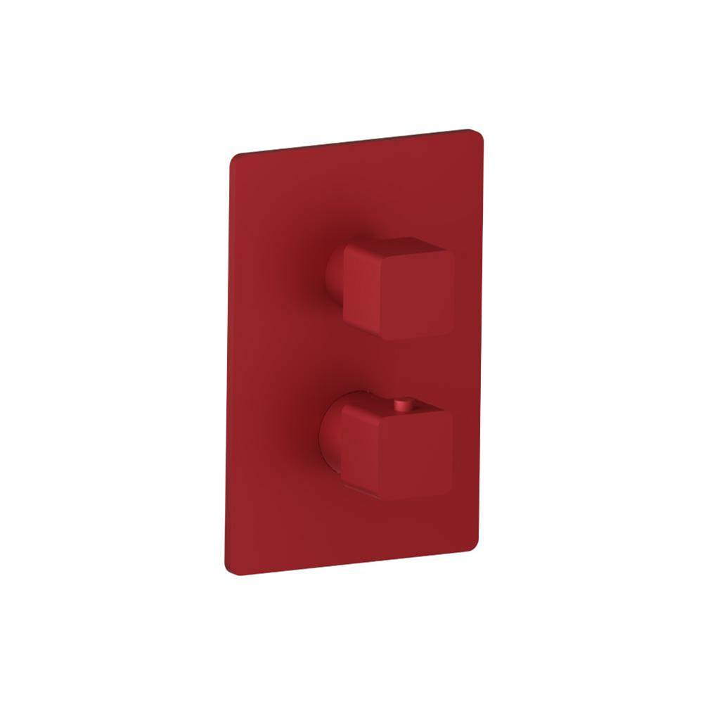 Isenberg By Flusso - 3/4'' Thermostatic Shower Valve & Trim - 1 Output - Crimson