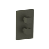 Isenberg By Flusso - 3/4'' Thermostatic Shower Valve & Trim - 1 Output - Gun Metal Grey