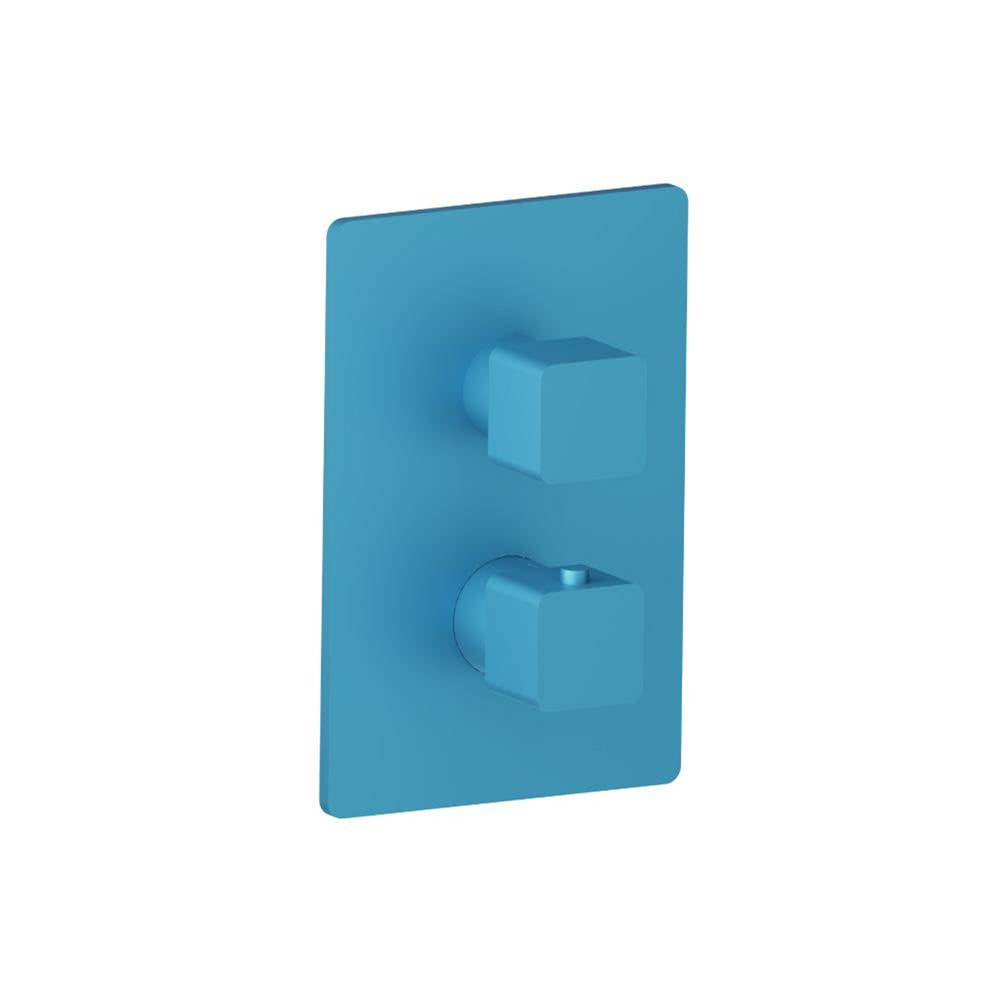 Isenberg By Flusso - 3/4'' Thermostatic Shower Valve & Trim - 1 Output - Sky Blue