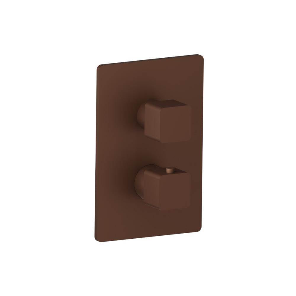 Isenberg By Flusso - 3/4'' Thermostatic Shower Valve & Trim - 1 Output - Vortex Brown