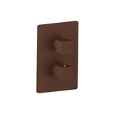 Isenberg By Flusso - 3/4'' Thermostatic Shower Valve & Trim - 1 Output - Vortex Brown