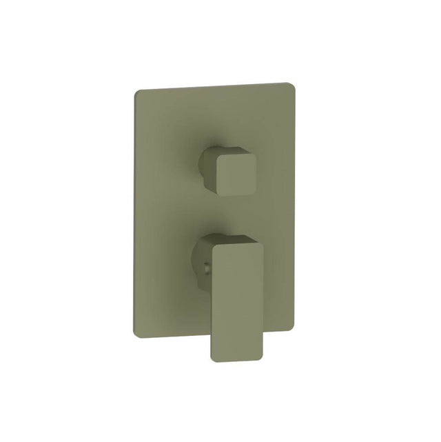 Isenberg By Flusso - 3/4'' Thermostatic Shower Valve With Trim - 1 Output - Army Green
