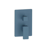 Isenberg By Flusso - 3/4'' Thermostatic Shower Valve With Trim - 1 Output - Blue Platinum