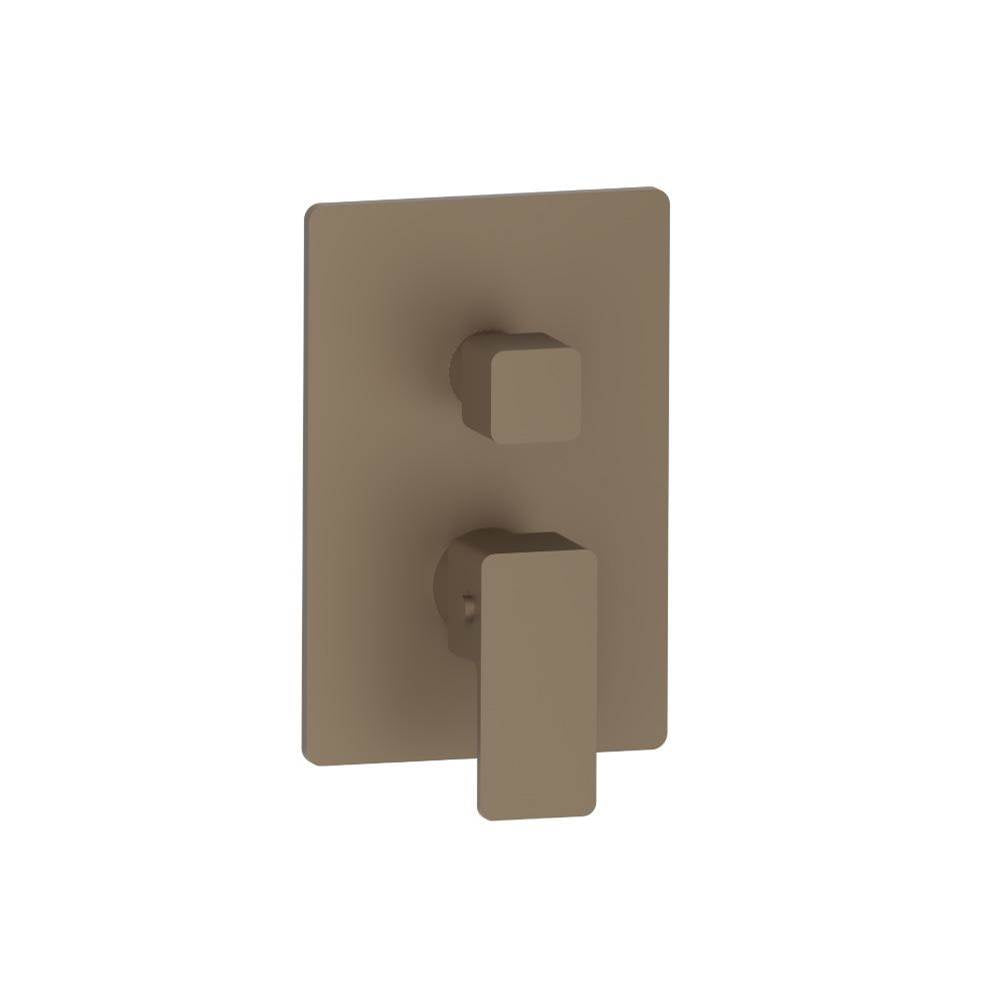 Isenberg By Flusso - 3/4'' Thermostatic Shower Valve With Trim - 1 Output - Dark Tan