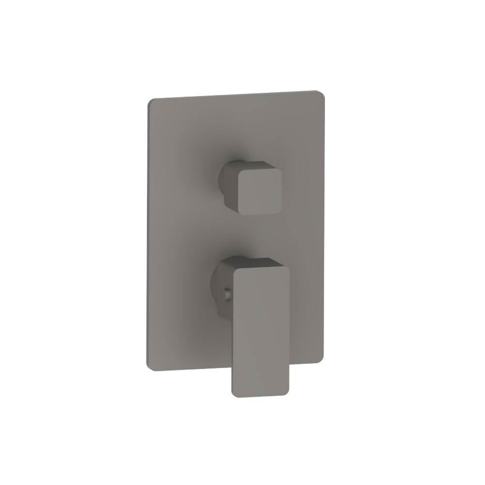 Isenberg By Flusso - 3/4'' Thermostatic Shower Valve With Trim - 1 Output - Steel Grey