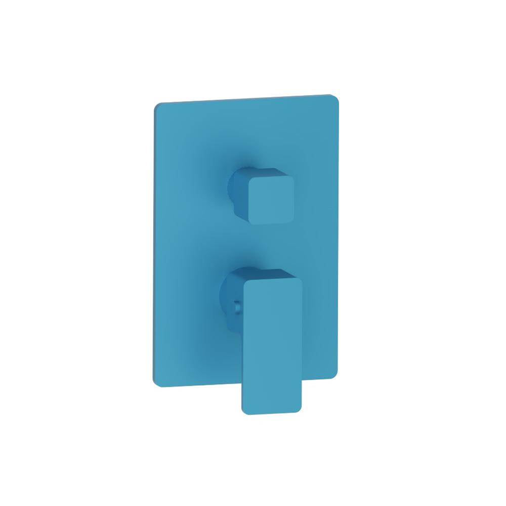 Isenberg By Flusso - 3/4'' Thermostatic Shower Valve With Trim - 1 Output - Sky Blue