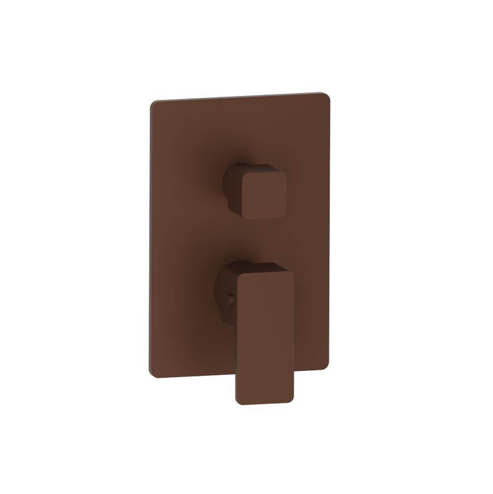 Isenberg By Flusso - 3/4'' Thermostatic Shower Valve With Trim - 1 Output - Vortex Brown