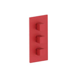 Isenberg By Flusso - 3/4'' Thermostatic Valve and Trim - 2 Outputs - Deep Red
