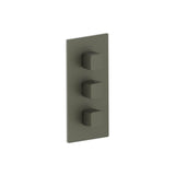 Isenberg By Flusso - 3/4'' Thermostatic Valve and Trim - 2 Outputs - Gun Metal Grey