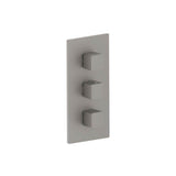 Isenberg By Flusso - 3/4'' Thermostatic Valve and Trim - 2 Outputs - Steel Grey