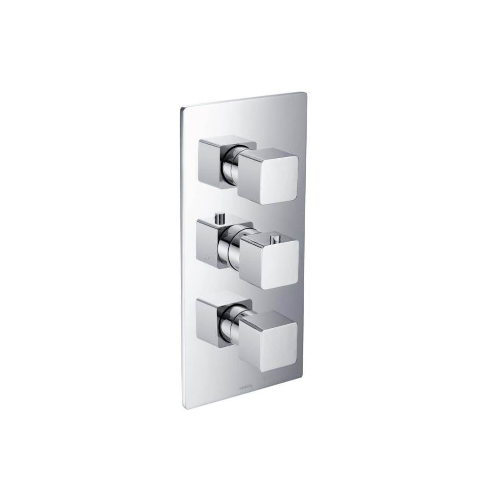 Isenberg By Flusso - 3/4'' Thermostatic Valve and Trim - 2 Outputs - Chrome