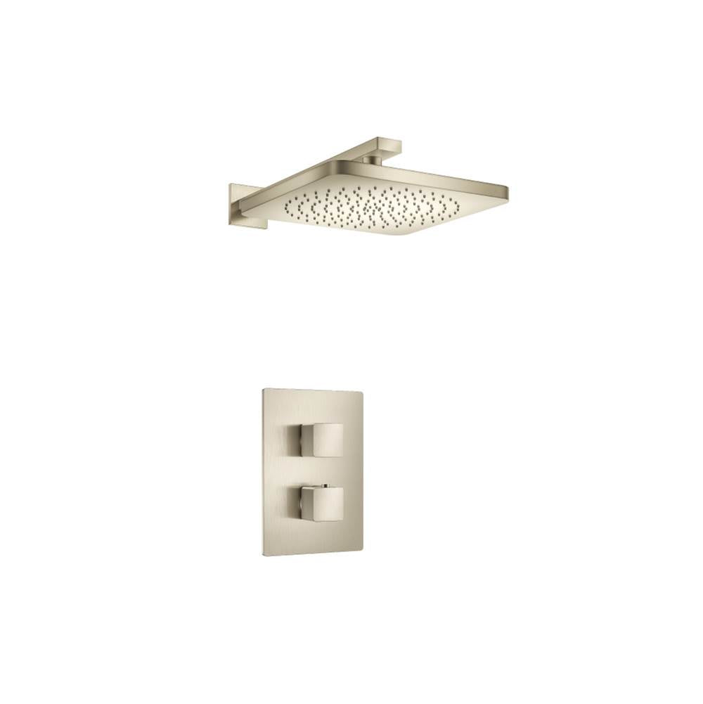 Isenberg By Flusso - Single Output Shower Set With Shower Head And Arm - Brushed Nickel PVD