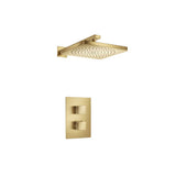 Isenberg By Flusso - Single Output Shower Set With Shower Head And Arm - Satin Brass PVD