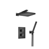 Isenberg By Flusso - Two Output Shower Set With Shower Head And Hand Held - Matte Black