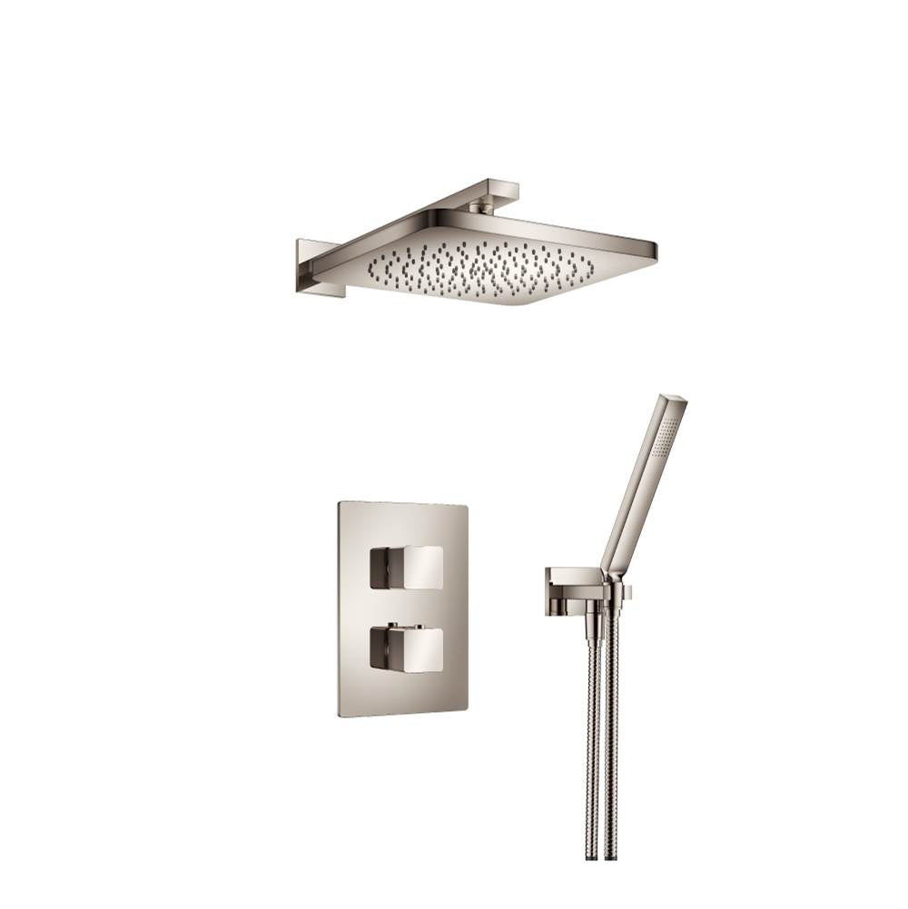 Isenberg By Flusso - Two Output Shower Set With Shower Head And Hand Held - Polished Nickel PVD