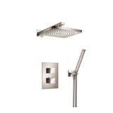 Isenberg By Flusso - Two Output Shower Set With Shower Head And Hand Held - Polished Nickel PVD