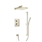 Isenberg By Flusso - Two Output Shower Set With Shower Head, Hand Held And Slide Bar - Brushed Nickel PVD