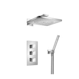 Isenberg By Flusso - Two Output Shower Set With Shower Head And Hand Held - Chrome