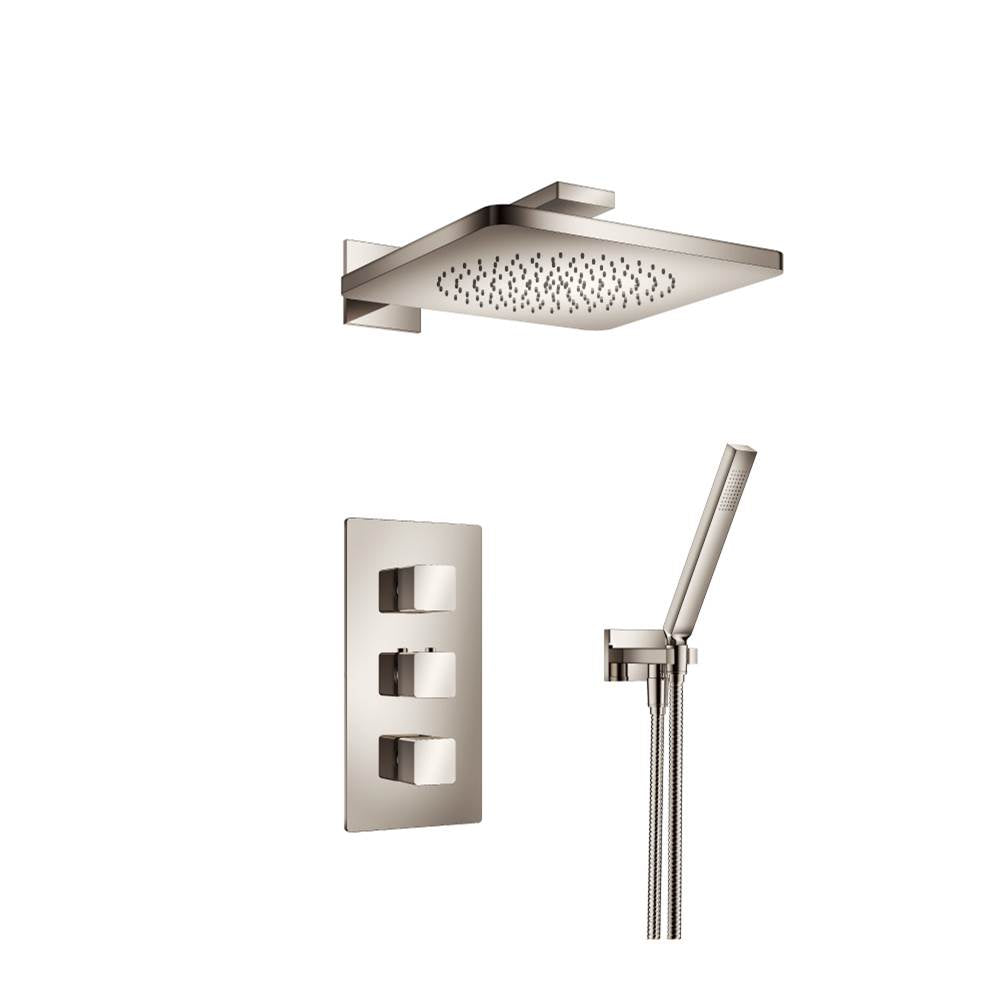 Isenberg By Flusso - Two Output Shower Set With Shower Head And Hand Held - Polished Nickel PVD