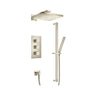 Isenberg By Flusso - Two Output Shower Set With Shower Head, Hand Held And Slide Bar - Brushed Nickel PVD