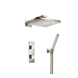 Isenberg By Flusso - Two Output Shower Set With Shower Head And Hand Held - Polished Nickel PVD