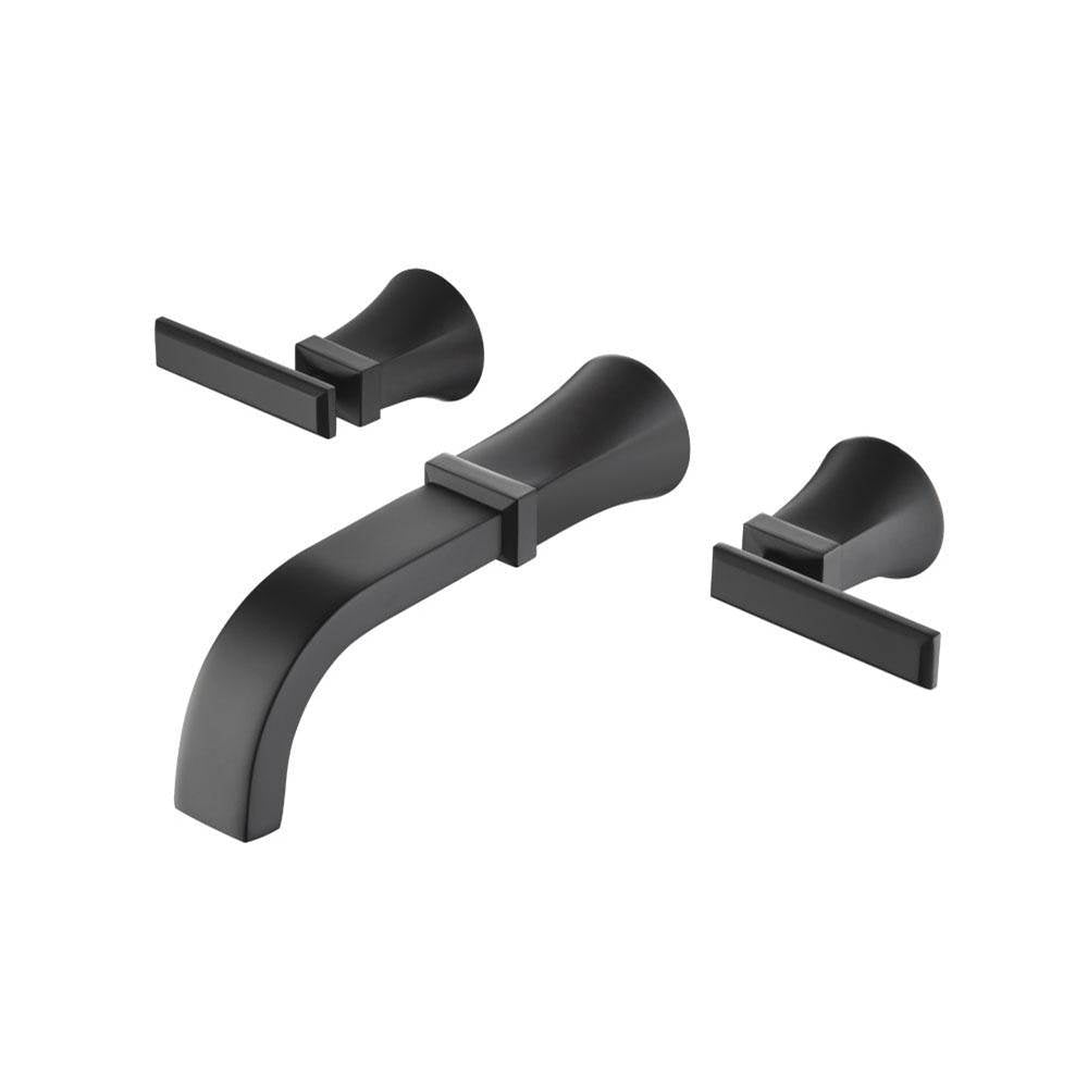 Isenberg By Flusso - Trim For Two Handle Wall Mounted Bathroom Faucet - Matte Black