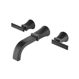 Isenberg By Flusso - Trim For Two Handle Wall Mounted Bathroom Faucet - Matte Black