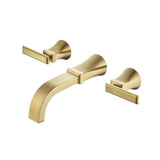 Isenberg By Flusso - Trim For Two Handle Wall Mounted Bathroom Faucet - Satin Brass PVD