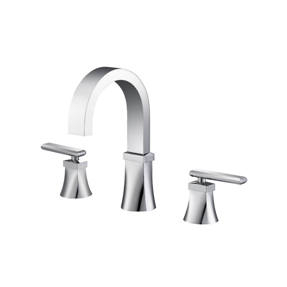 Isenberg By Flusso - Three Hole 8'' Widespread Two Handle Bathroom Faucet - Chrome
