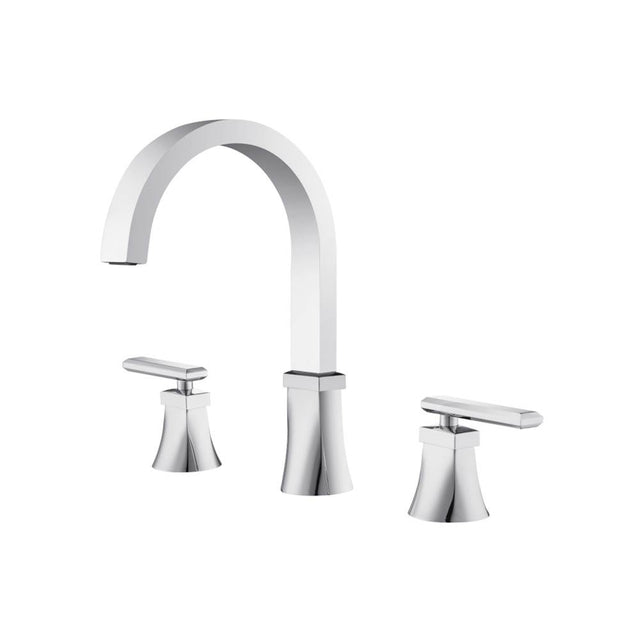 Isenberg By Flusso - 3 Hole Deck Mount Roman Tub Faucet - Chrome