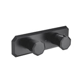 Isenberg By Flusso - 3/4'' Horizontal Thermostatic Shower Valve % Trim - 1 Ouptut - Matte Black