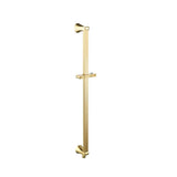 Isenberg By Flusso - Shower Slide Bar With Integrated Wall Elbow - Satin Brass PVD