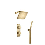 Isenberg By Flusso - Two Output Shower Set With Shower Head And Hand Held - Satin Brass PVD